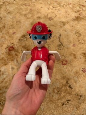 Paw Patrol Marshall Firefighter Rescue Pup wind up tub toy plastic